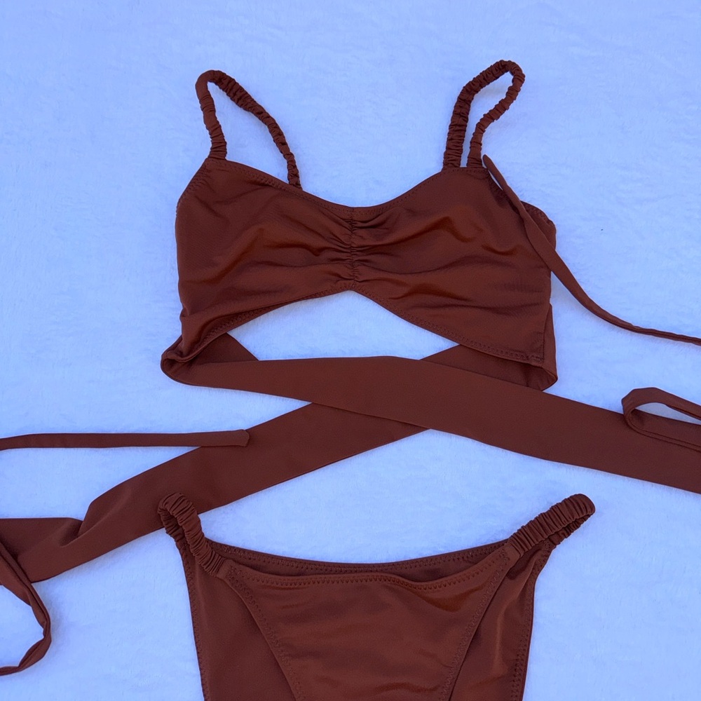 PARI DESAI Sarita Swimsuit - Umber Size XS - Picture 8 of 9
